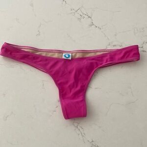 Berry Dog Thong Bikini Bottom